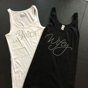 “Bride” & “Wifey” tanks